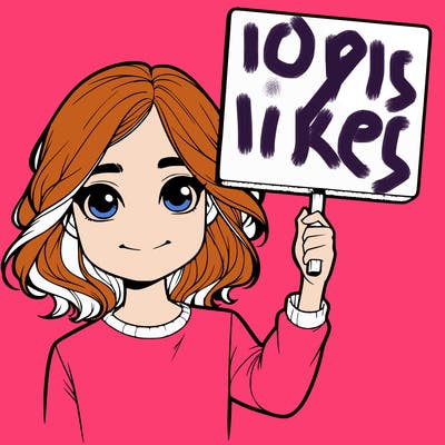 realistic girl holding up a sign