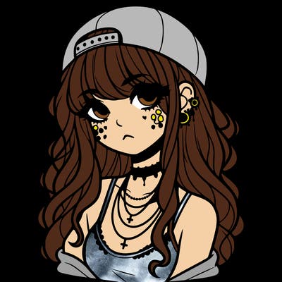 scene girl aesthetic