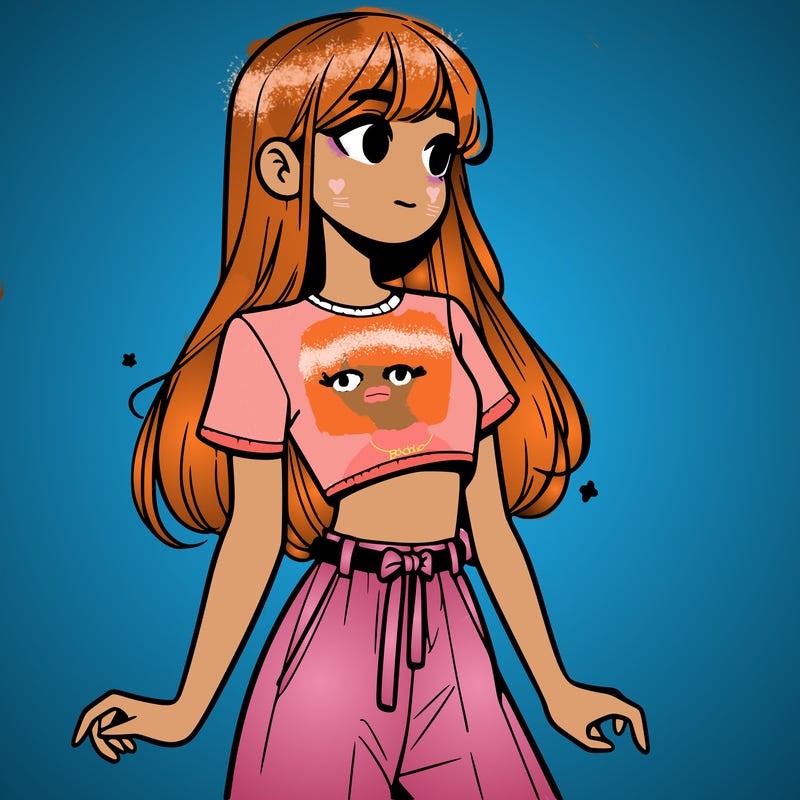 girl in a cute crop top