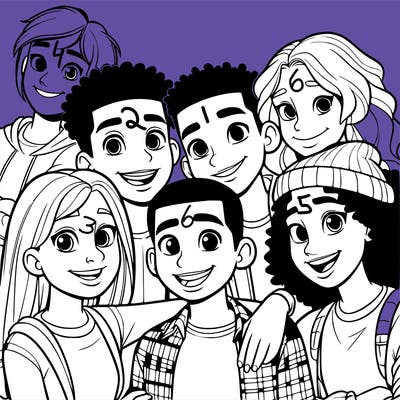 a mixed friend group