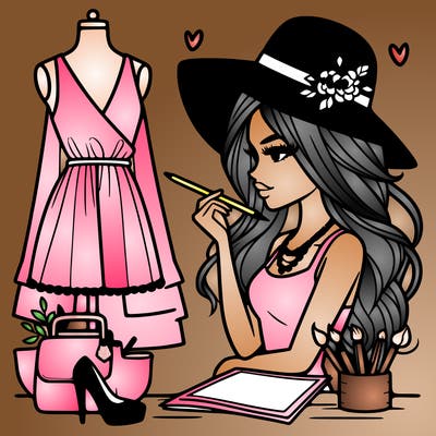 a stylish fashion designer