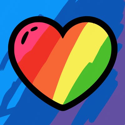 a blank heart