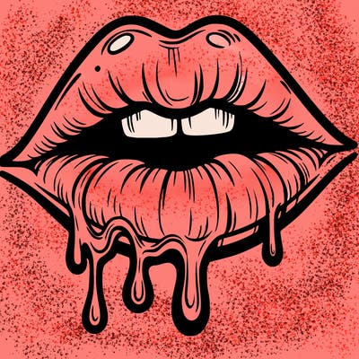 lips that look realistic and drip