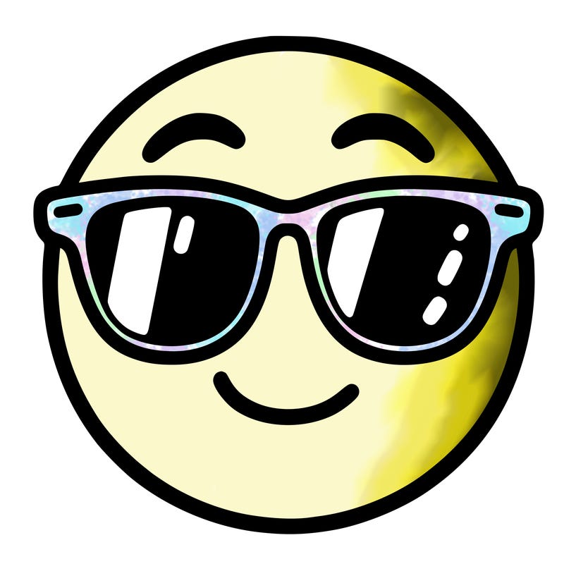 emoji with sunglasses