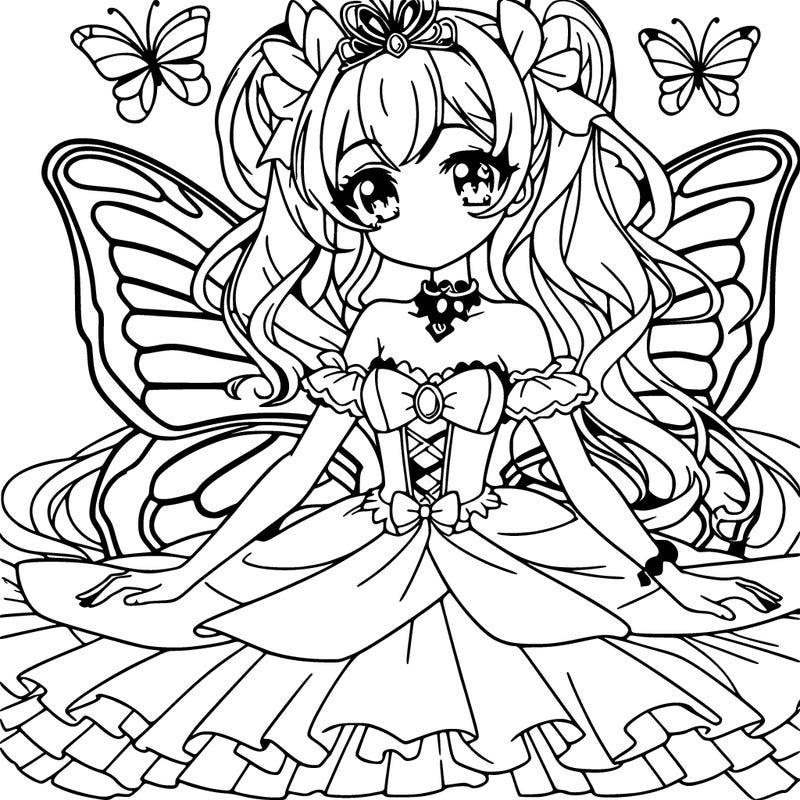 anime princess butterfly