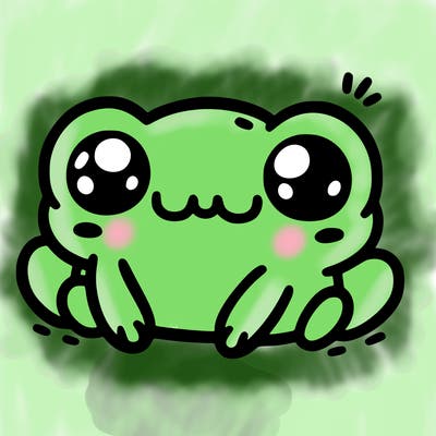 kawaii frog