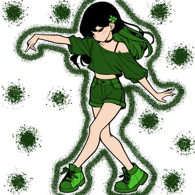 realistic girl danceing