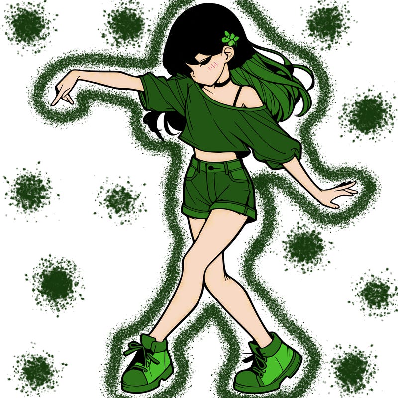 realistic girl danceing