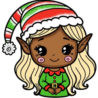 christmas elf girl