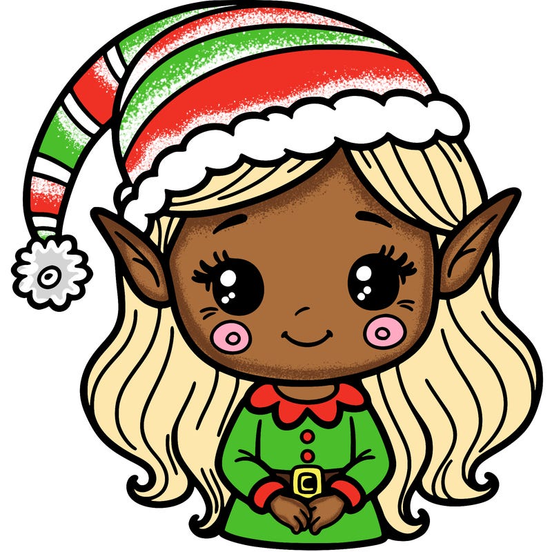 christmas elf girl
