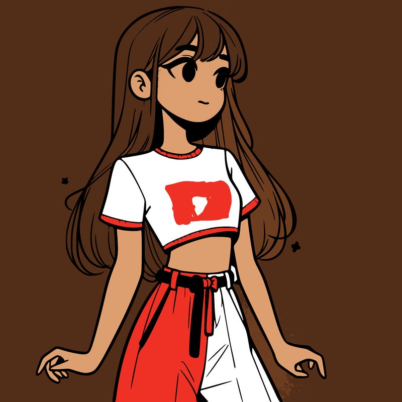 girl in a cute crop top