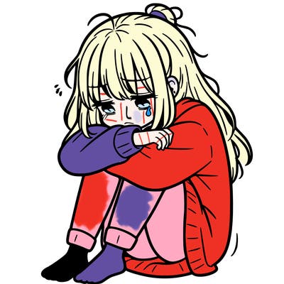 depressed girl