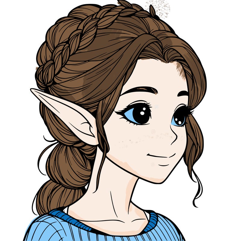 realistic girl elf