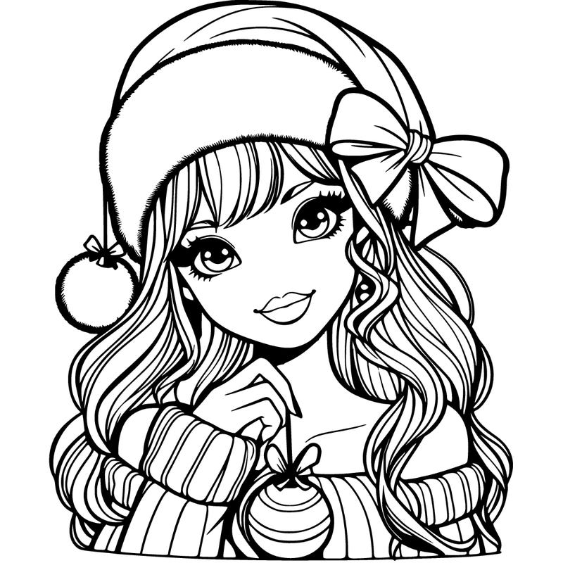 christmas girl realistic