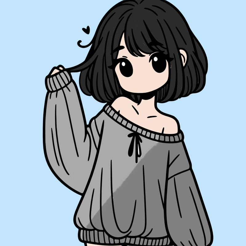 girl in baggy sweater hanging off her shoulder