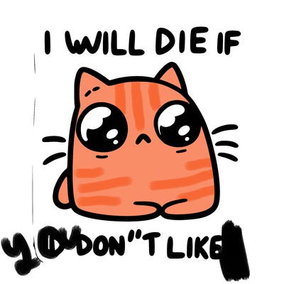 a cat that will die if we don’t get 10 likes