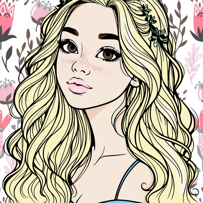 beautiful realistic, teenage girl