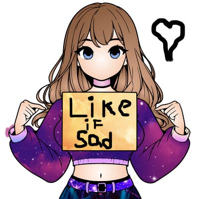 girl holding a blank sign in a long sleeve crop top