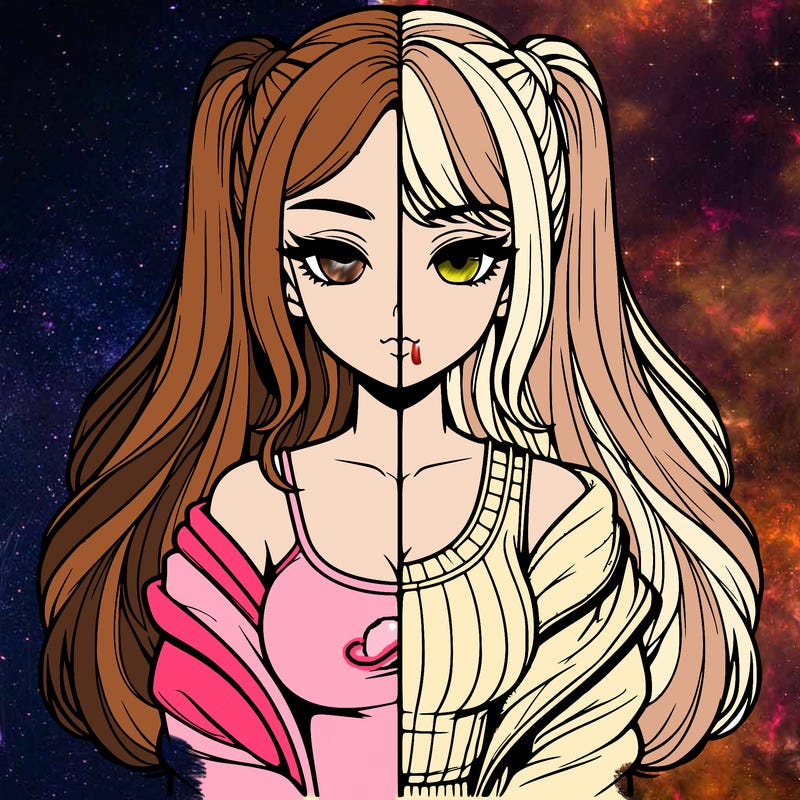 realistic girl split