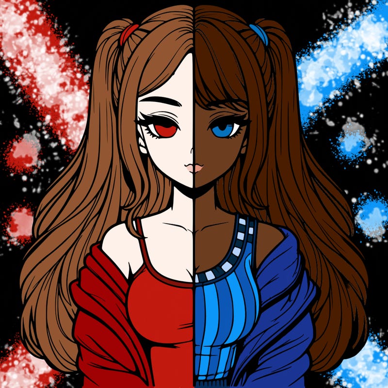 realistic girl split