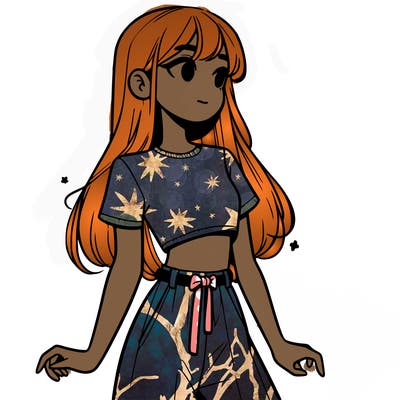 girl in a cute crop top