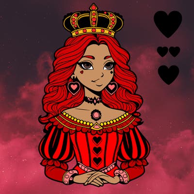 realistic queen of heart