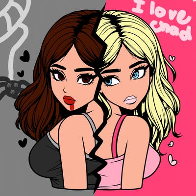 realistic girl split