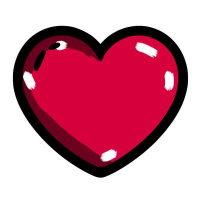 a blank heart