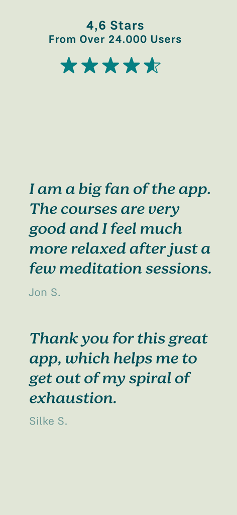 7Mind Mindfulness & Meditation - User reviews and 4.6 star rating for the 7Mind mindfulness and meditation app