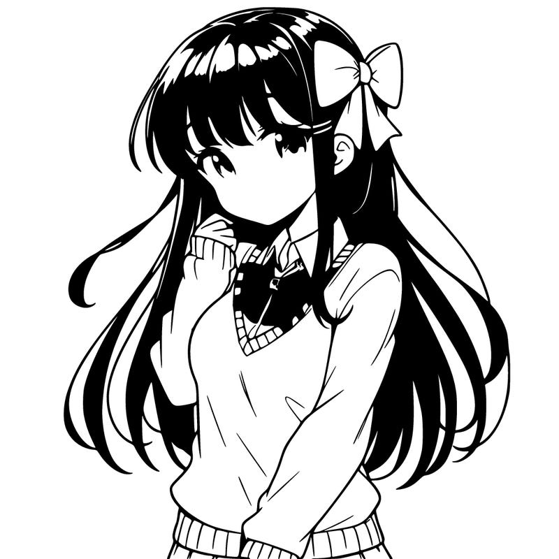 komi anime girl