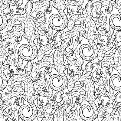 Explore a captivating world of interlocking lizards and reptiles with this unique coloring page designed especially for kids aged 4-8. This fun tessellation pattern offers a delightful challenge for young artists to bring vibrant life to every segment.