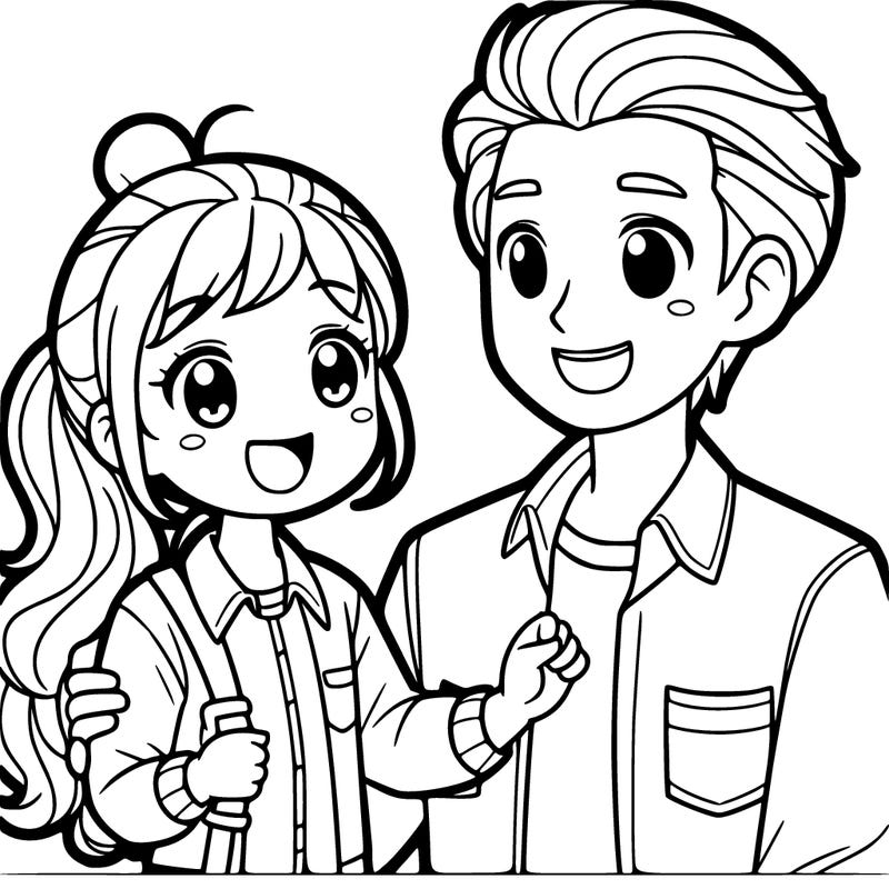 dad and daughter