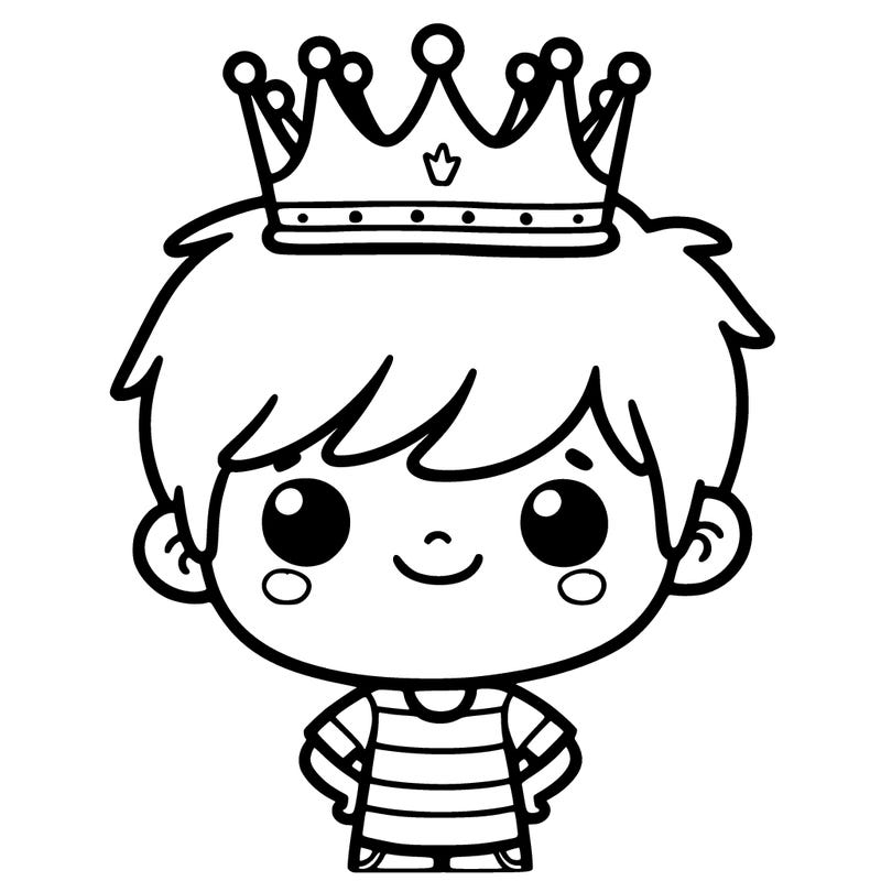 boy with a crown