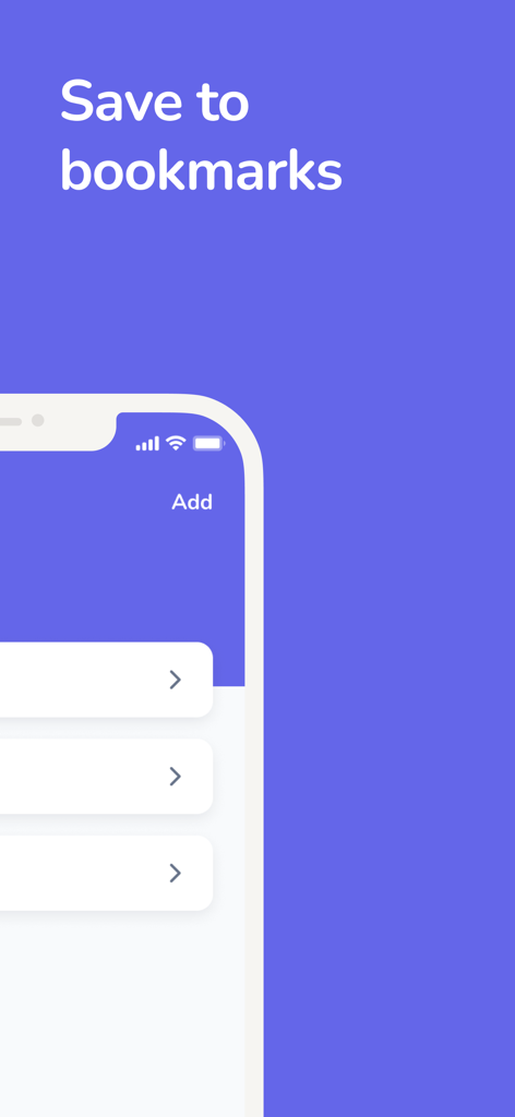 Psychology Dictionary - Interfaz de la aplicación Diccionario de Psicología mostrando la función de guardar en marcadores