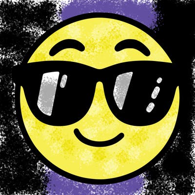 emoji with sunglasses
