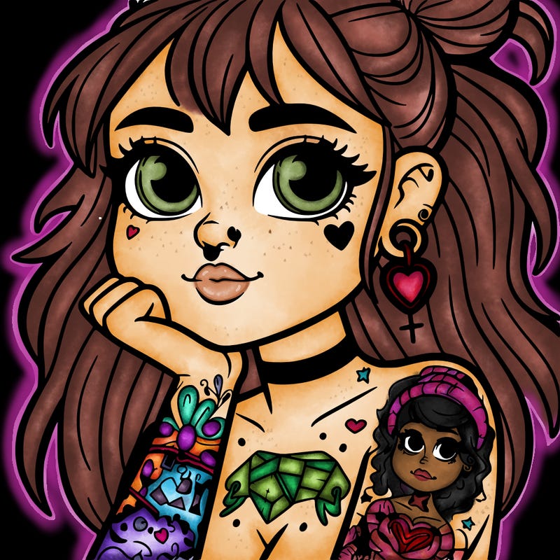 girl with tattoos