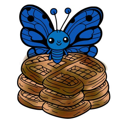 butterfly waffles