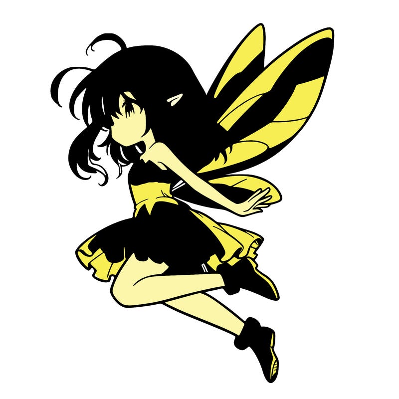 manga fairy flying