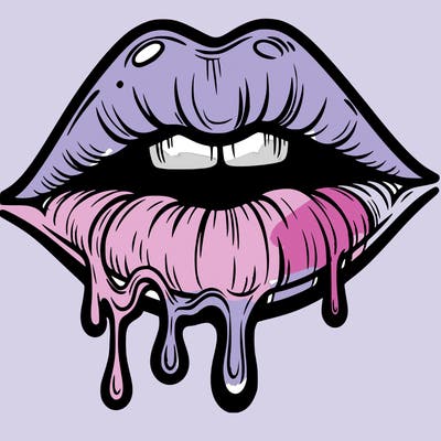 lips that look realistic and drip