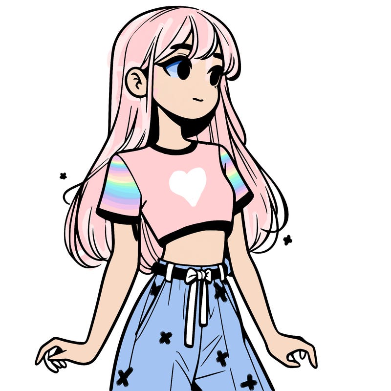 girl in a cute crop top