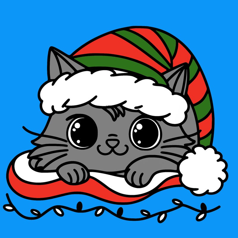 cat christmas
