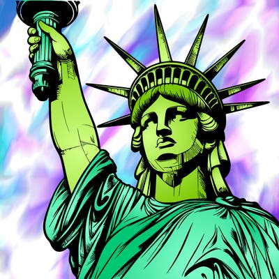 realistic statue of liberty