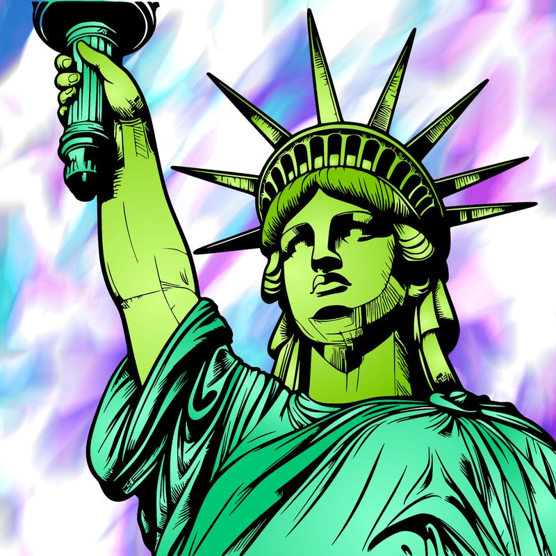 realistic statue of liberty