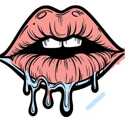 lips that look realistic and drip