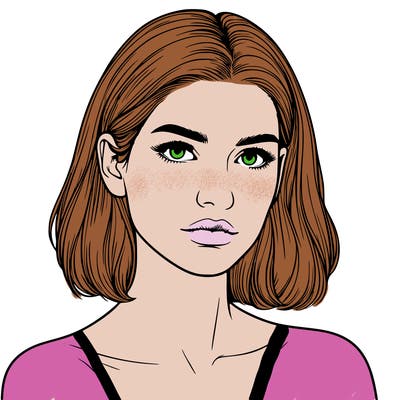 realistic portrait of woman