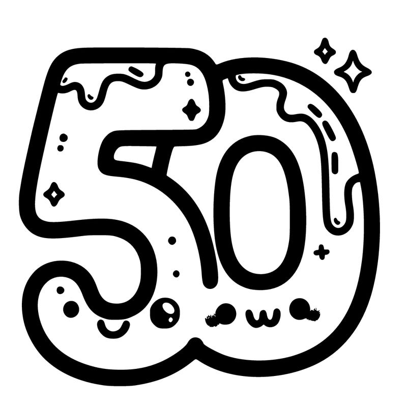 cute “50”