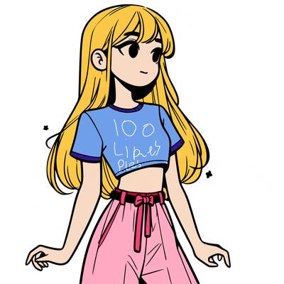 girl in a cute crop top