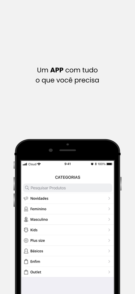 Malwee - A smartphone displaying the Malwee app categories menu including women, men, kids, and plus size clothing
