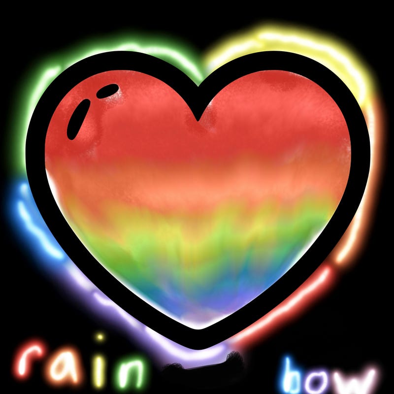 a blank heart
