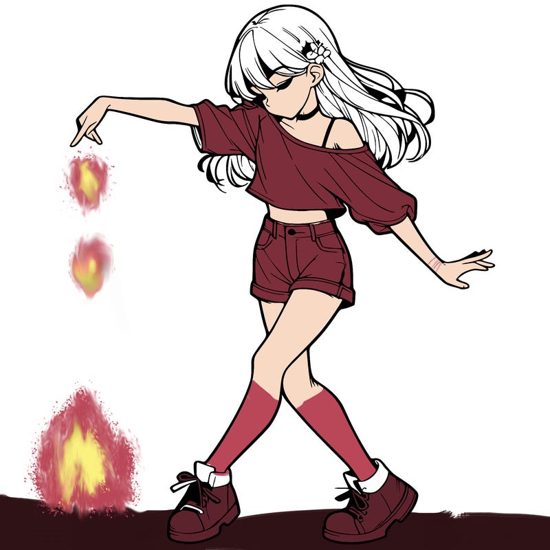 realistic girl danceing